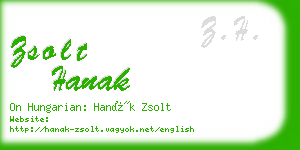 zsolt hanak business card